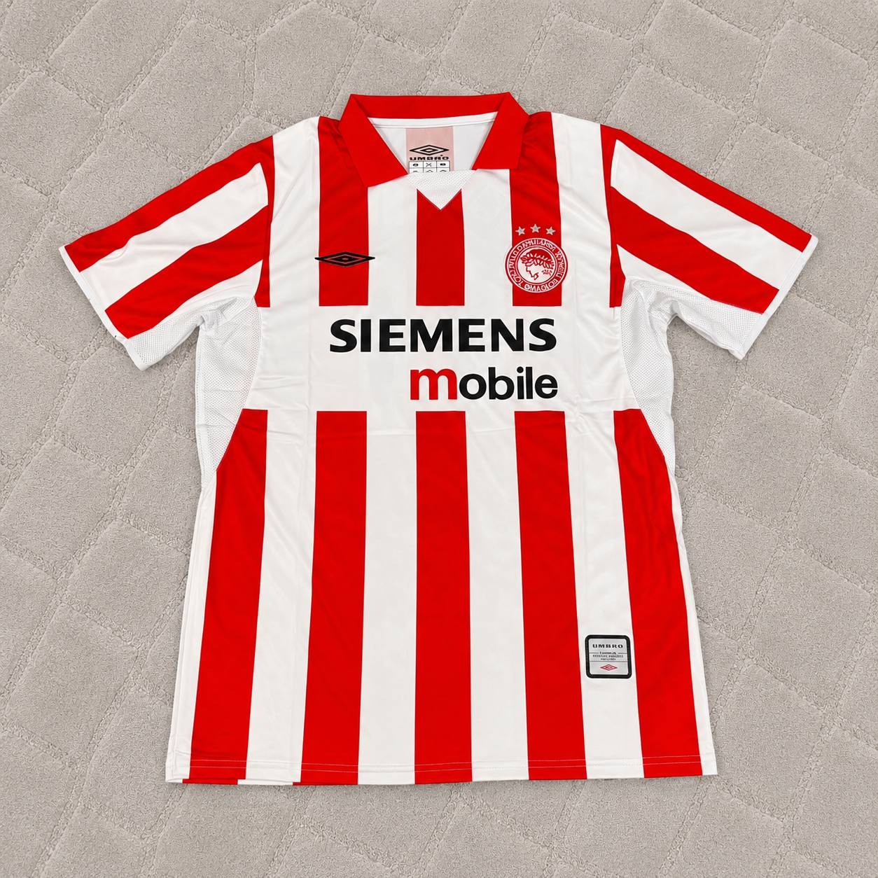Giovanni Silva de Oliveira Olympiacos 2004-2005 Retro Home Football Jersey