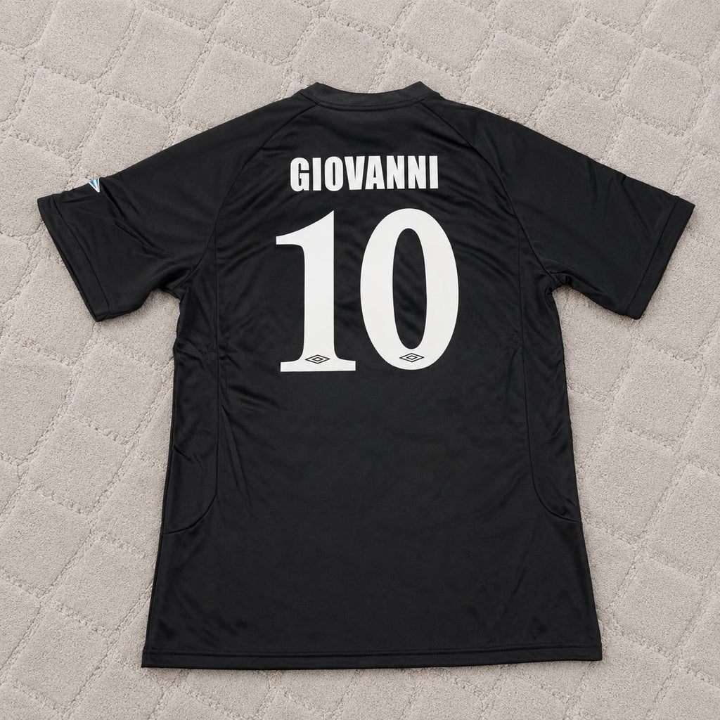 Giovanni Silva de Oliveira Olympiacos 2004-05 – Black Home Retro Kit Jersey Trikot Maillot Soccer Shirt