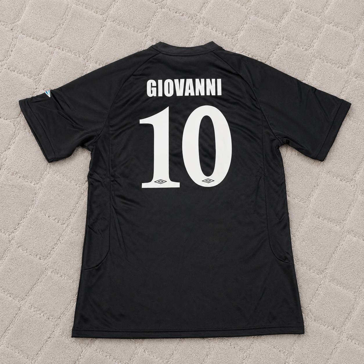 Giovanni Silva de Oliveira Olympiacos 2004-05 – Black Home Retro Kit Jersey Trikot Maillot Soccer Shirt