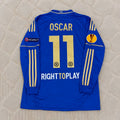 Oscar 11-Chelsea 2013 Europe League Final Amsterdam Blue Retro Football Jersey Soccer Shirt
