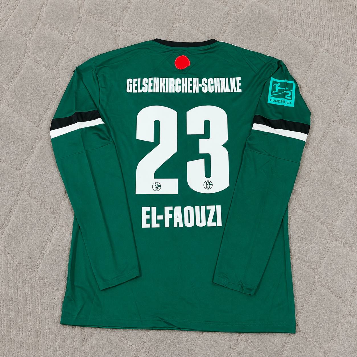 Soufiane El-Faouzi 23- Schalke 04 Long Sleeve Gelsenkirchen Special Edition Football Jersey