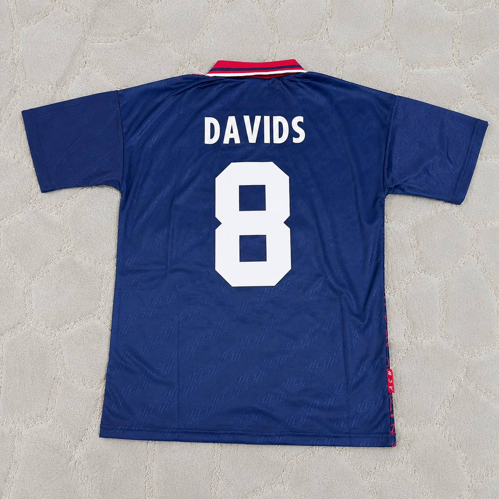 Edgar Davids #8 Ajax 1994 1995 Away Retro Football Jersey
