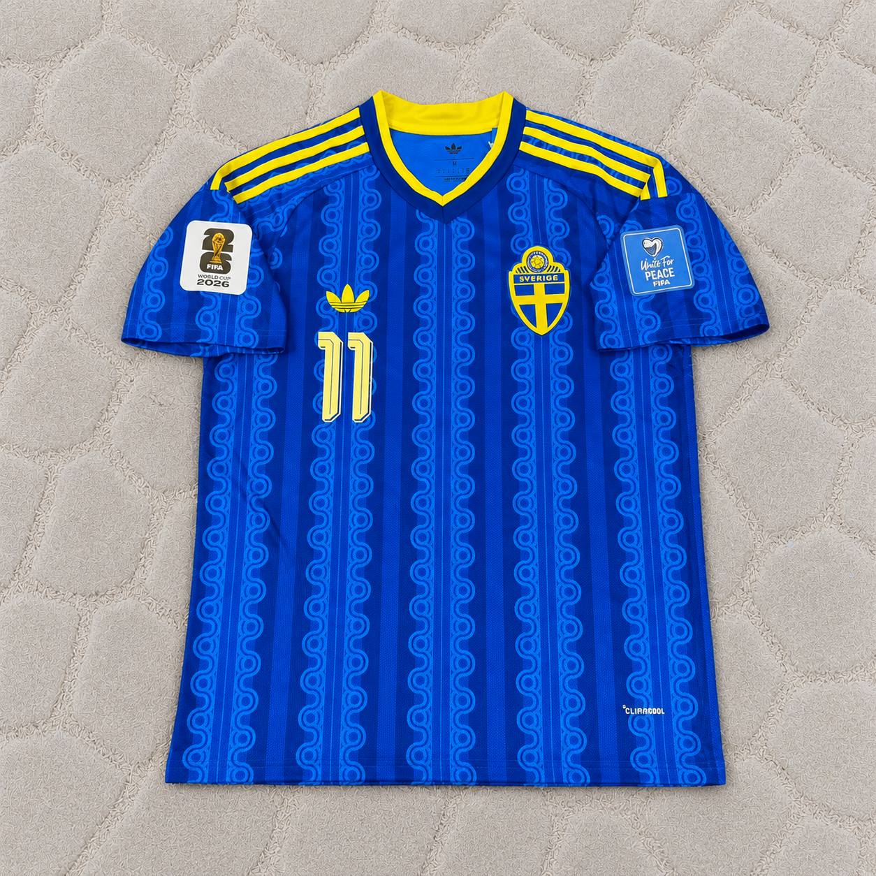 Anthony Elanga #11 Sweden World Cup 2026 Trikot Jersey