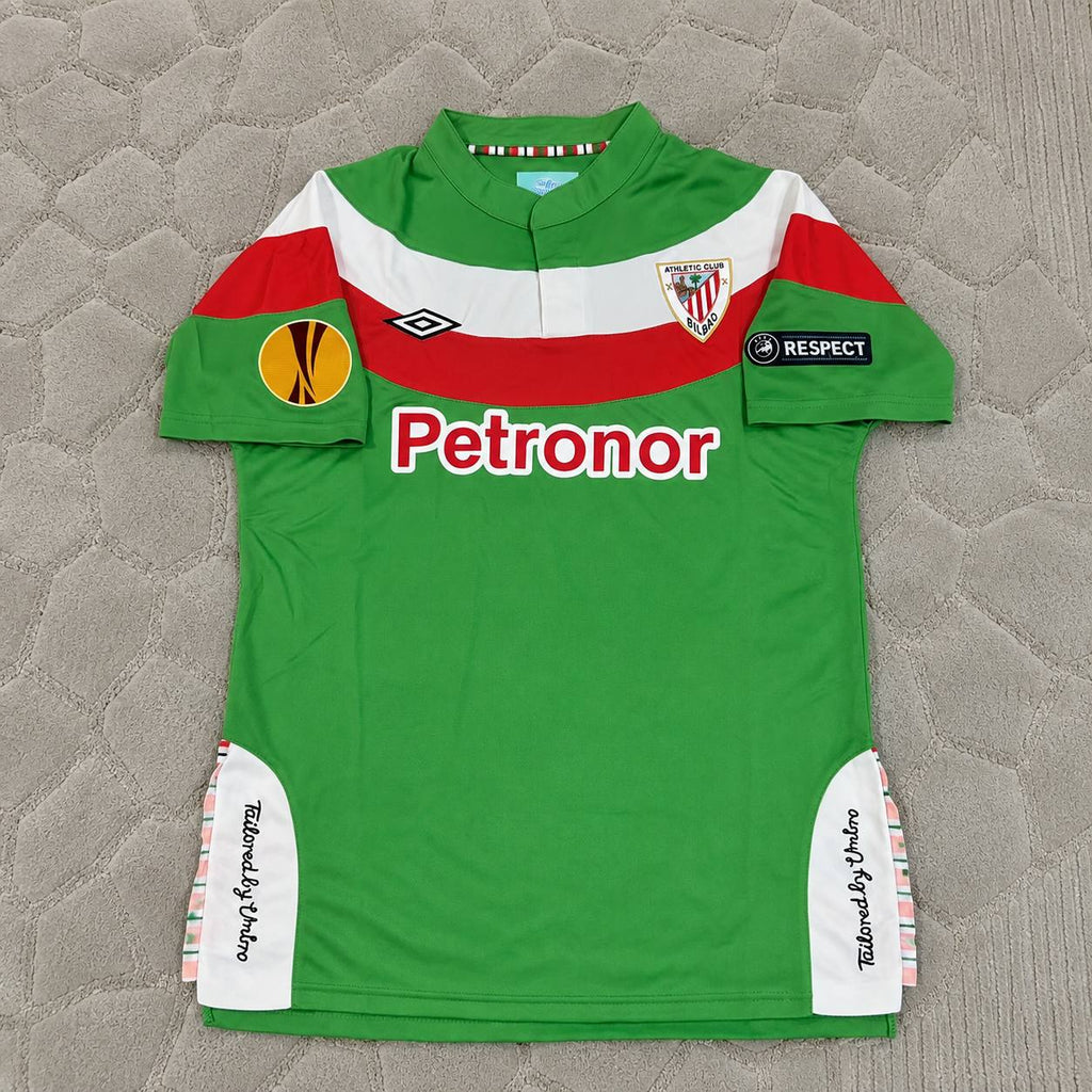 Andoni Iraola Athletic Bilbao 2012 UEFA Final Retro Football Jersey Kit