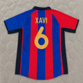 Xavi Hernandez 6 – Barcelona 2001/2002 Home Retro Kit Jersey Trikot Maillot Soccer Shirt