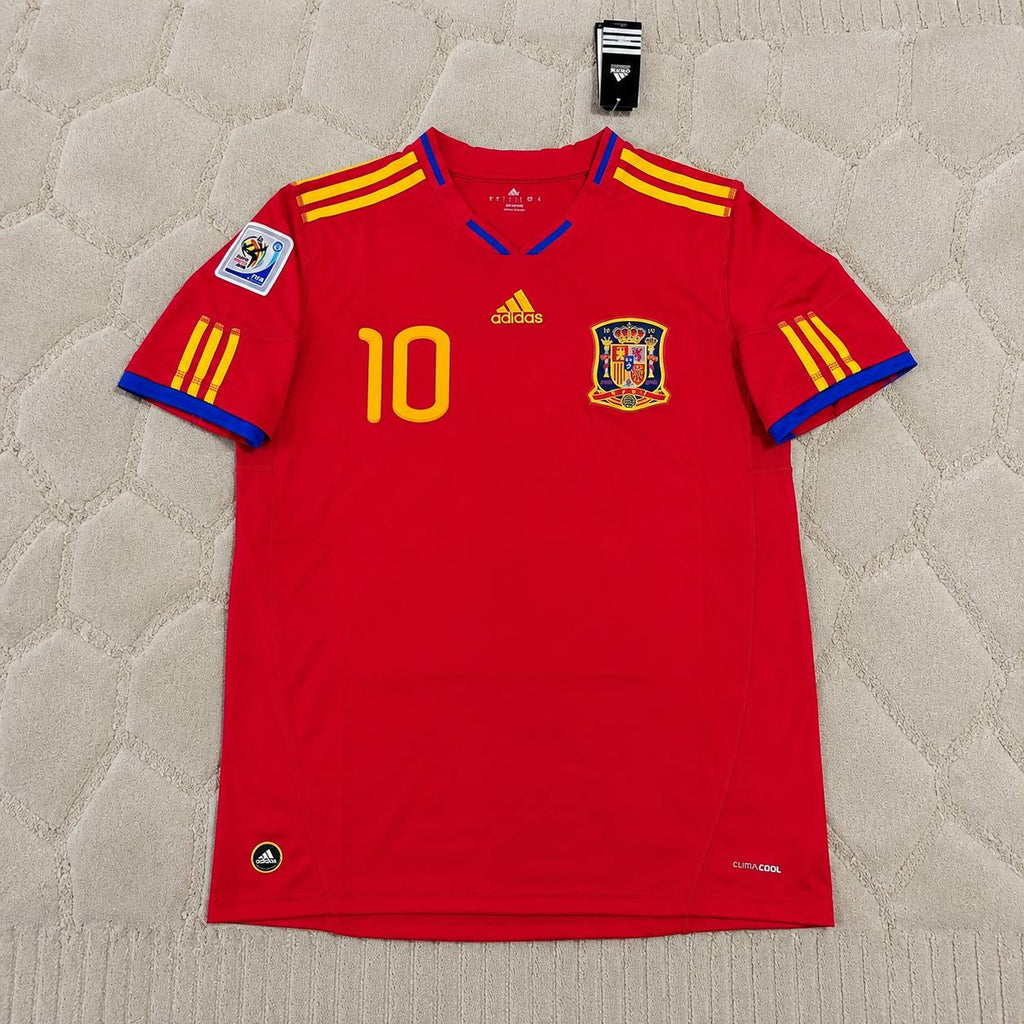 Cesc Fabregas 10 – Spain 2010 World Cup Retro Kit Jersey – | Trikot | Maillot Soccer Shirt