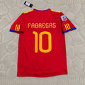 Cesc Fabregas 10 – Spain 2010 World Cup Retro Kit Jersey – | Trikot | Maillot Soccer Shirt
