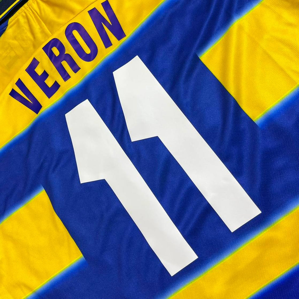 Juan Sebastian Veron Parma 1999/2000 Retro Long Sleeve Football Jersey Kit