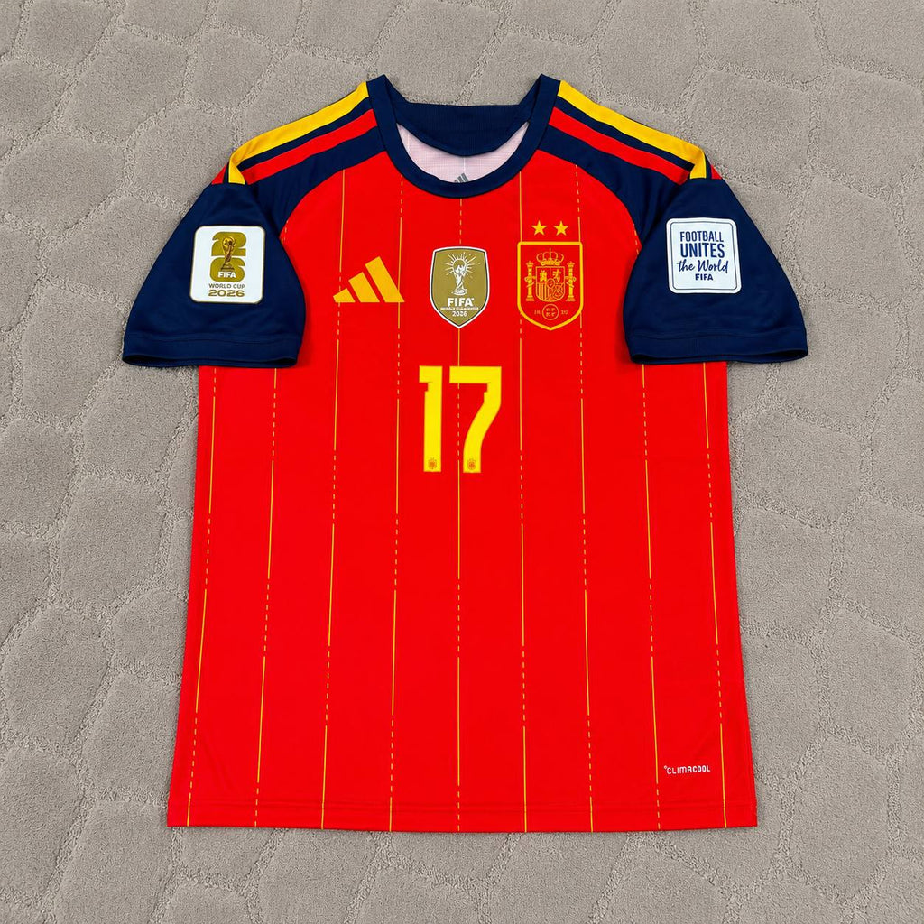 Williams Jr. Spain 2026 World Cup Home Football Jersey