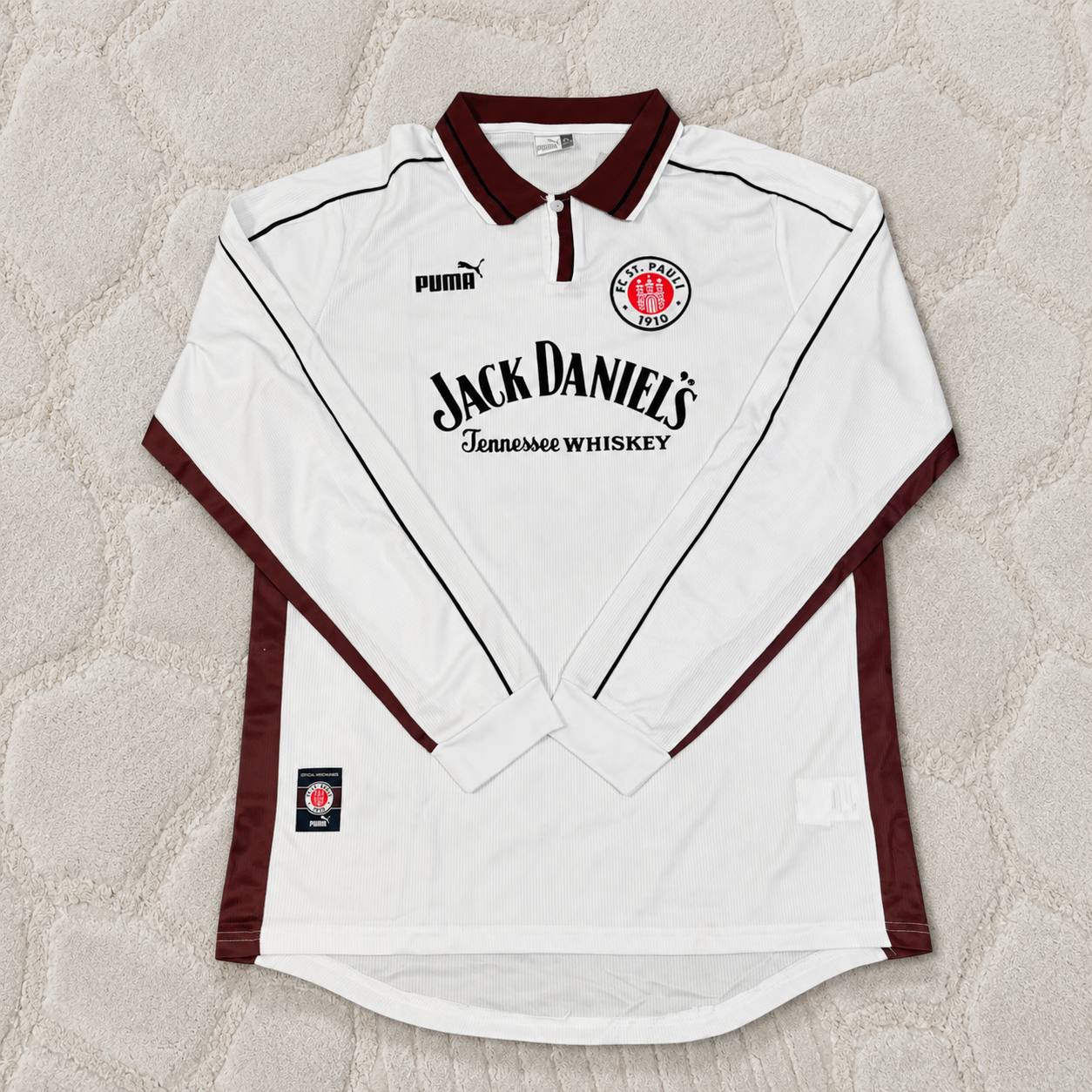 Walter Frosch FC St. Pauli Commemorative Long Sleeve Home Retro Football Jersey