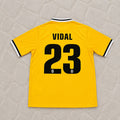 Arturo Vidal Juventus 2013/2014 Yellow Away Retro Football Jersey
