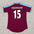 Rio Ferdinand #15 West Ham 1999-2000 Home Retro Football Jersey