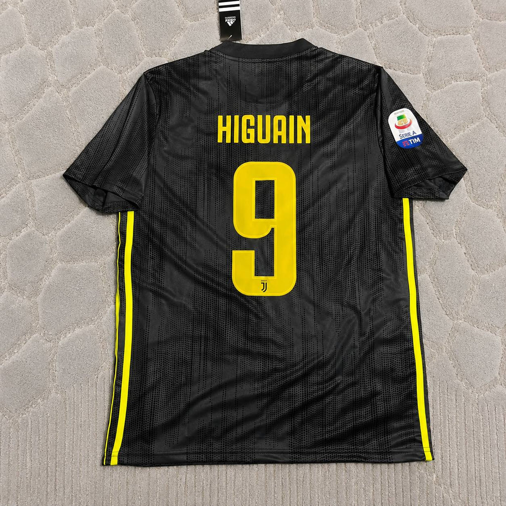 Gonzalo Higuaín #9 Juventus 2017-2018 Retro Home Football Jersey