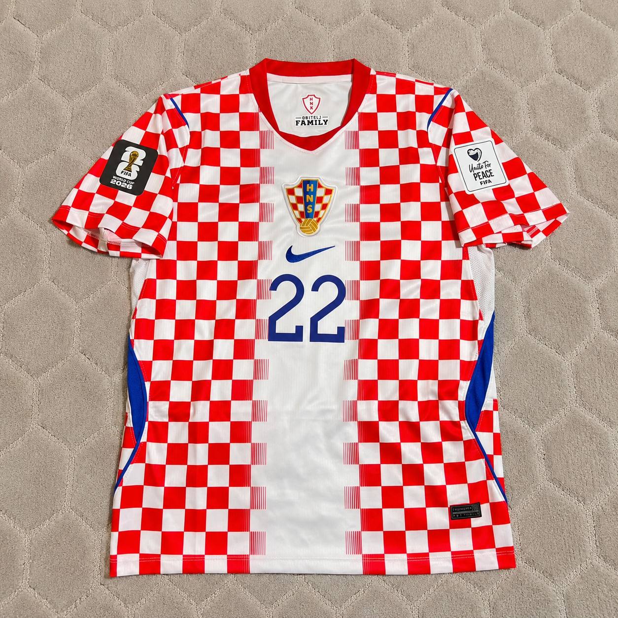 Luka Vuskovic Croatia 2026 World Cup Home Football Jersey
