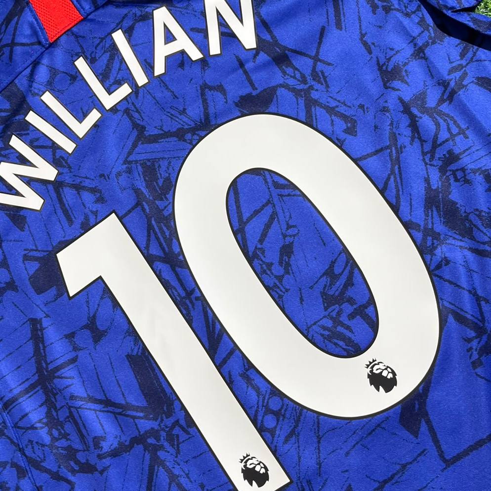 Willian #10 Chelsea 2019 2020 Blue Retro Jersey Soccer Shirt Trikot Maglia Maillot