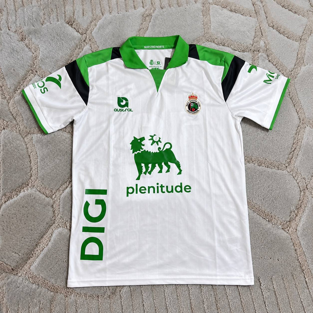 Carlos Clerc Real Santander 2026/2027 Home White Football Jersey Trikot Maillot Magliaa