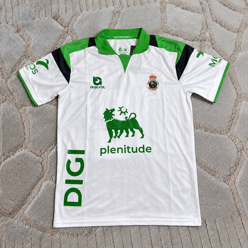 Carlos Clerc Real Santander 2026/2027 Home White Football Jersey Trikot Maillot Magliaa