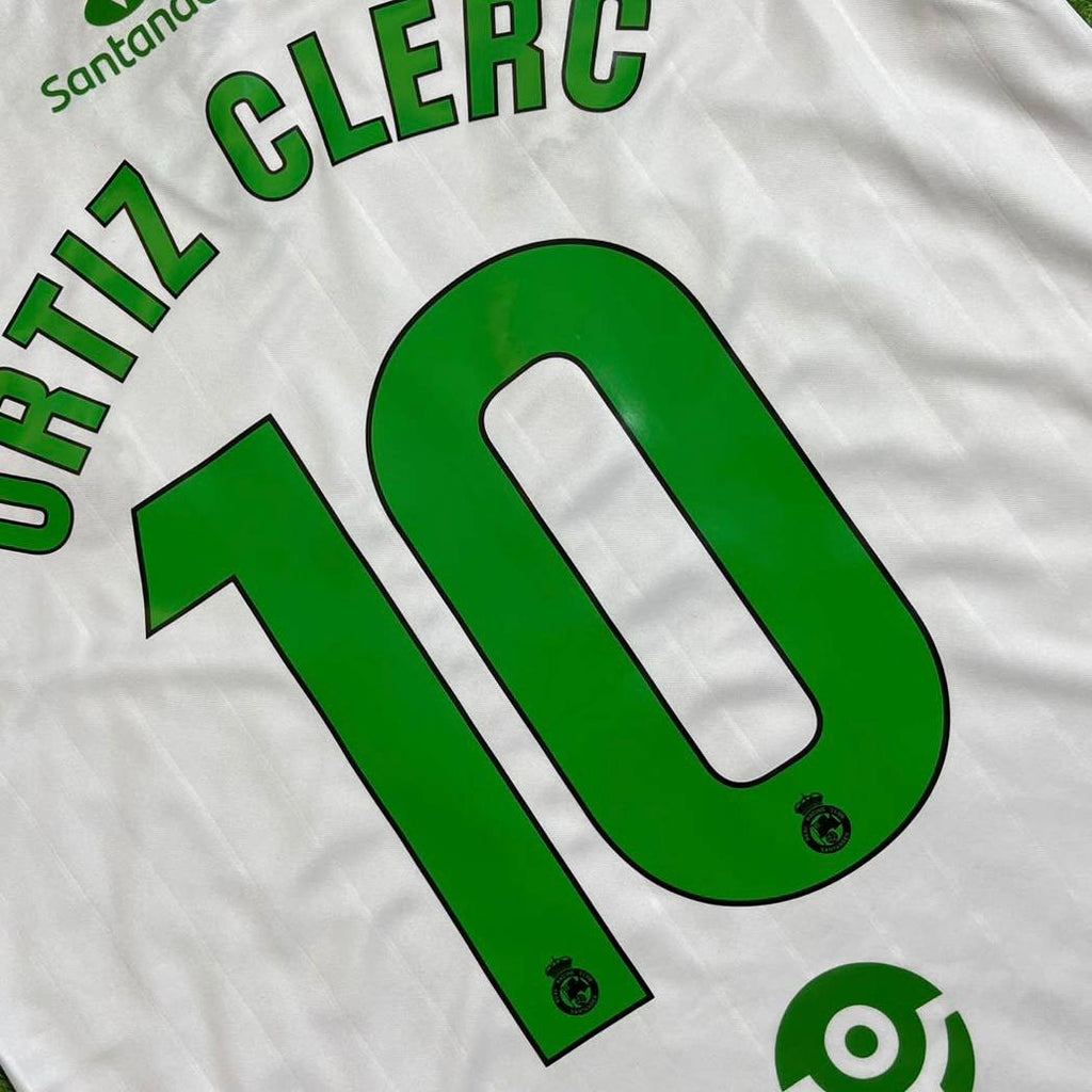 Carlos Clerc Real Santander 2026/2027 Home White Football Jersey Trikot Maillot Magliaa