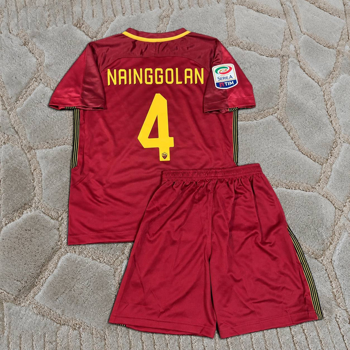 Radja Nainggolan 2016-2017 Season Kids Retro Football Jersey Trikot Maillot
