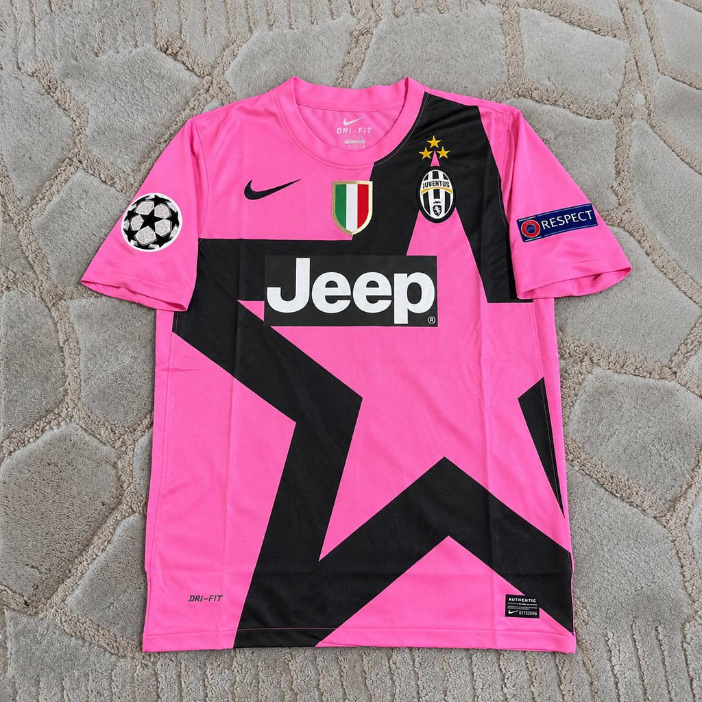 Giorgio Chiellini Juventus Pink 2012 2013 Season Retro Jersey Soccer Shirt Trikot Maillot