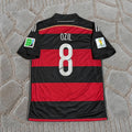 Mesut Özil Germany Deutschland 2014 World Cup Brazil Black Red Retro Jersey  Soccer Shirt Trikot Maillot Magliaa