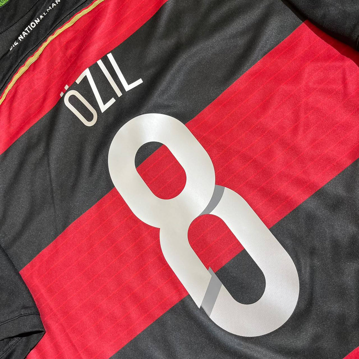 Mesut Özil Germany Deutschland 2014 World Cup Brazil Black Red Retro Jersey  Soccer Shirt Trikot Maillot Magliaa