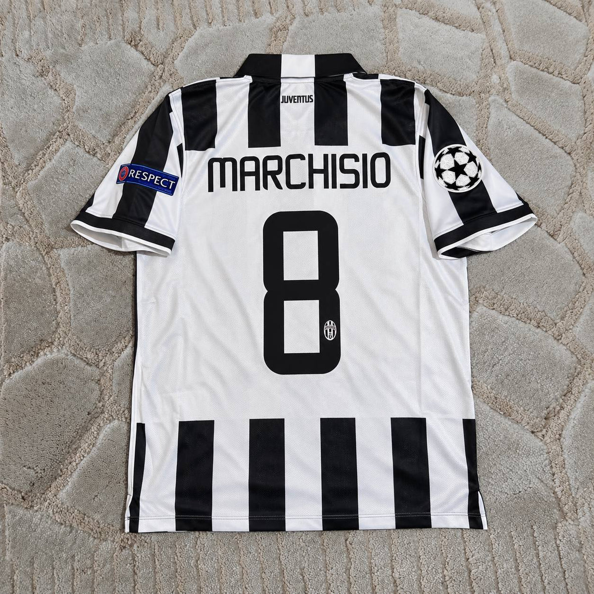 Claudio Marchisio 8-Juventus 2014 2015 Retro Football Jersey Trikot Maillot