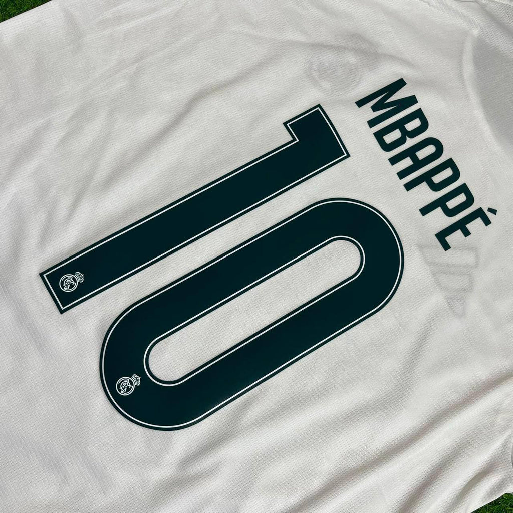Kylian Mbappe White Long Sleeve Jersey Maillot Trikot Soccer Shirt