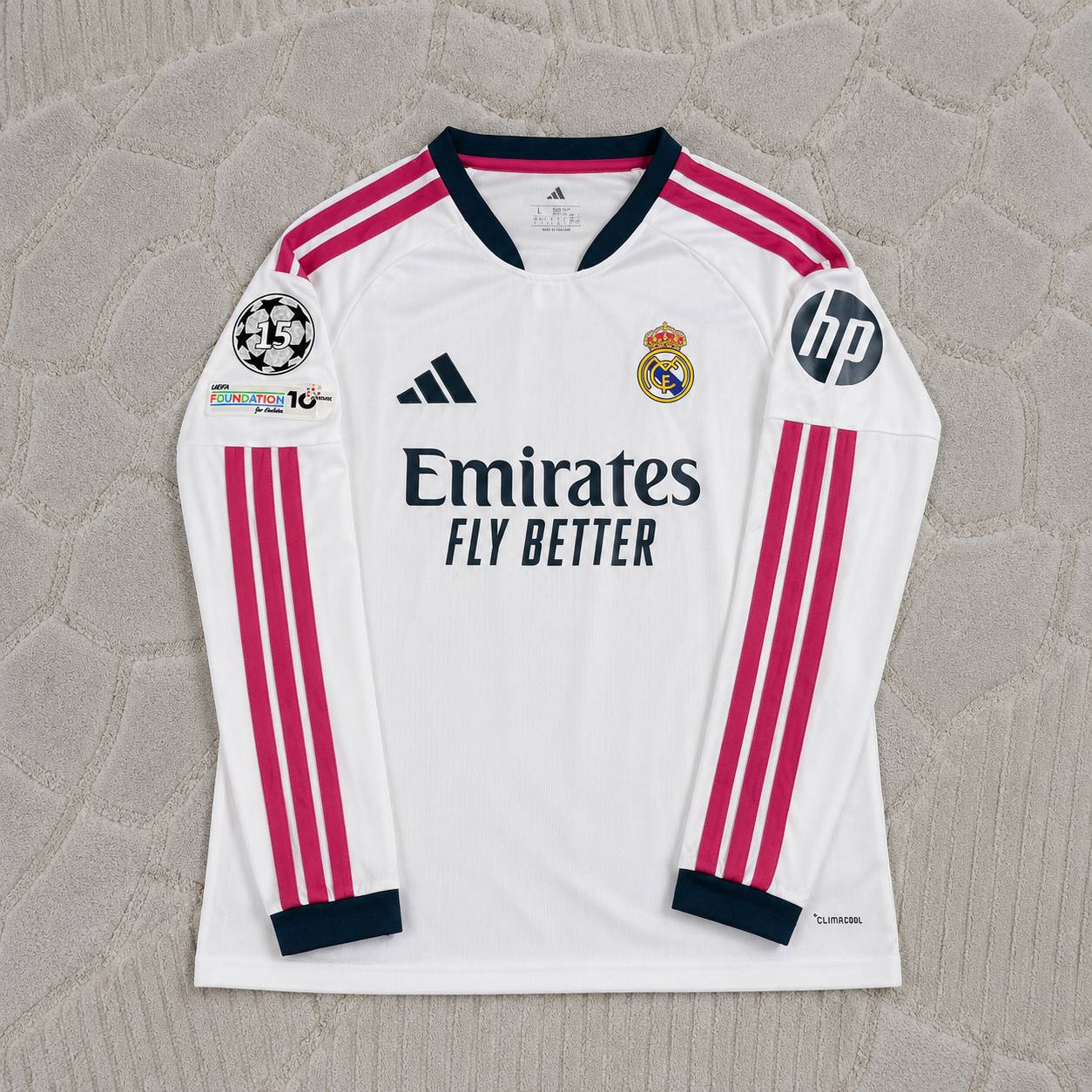 Kylian Mbappe White Long Sleeve Jersey Maillot Trikot Soccer Shirt