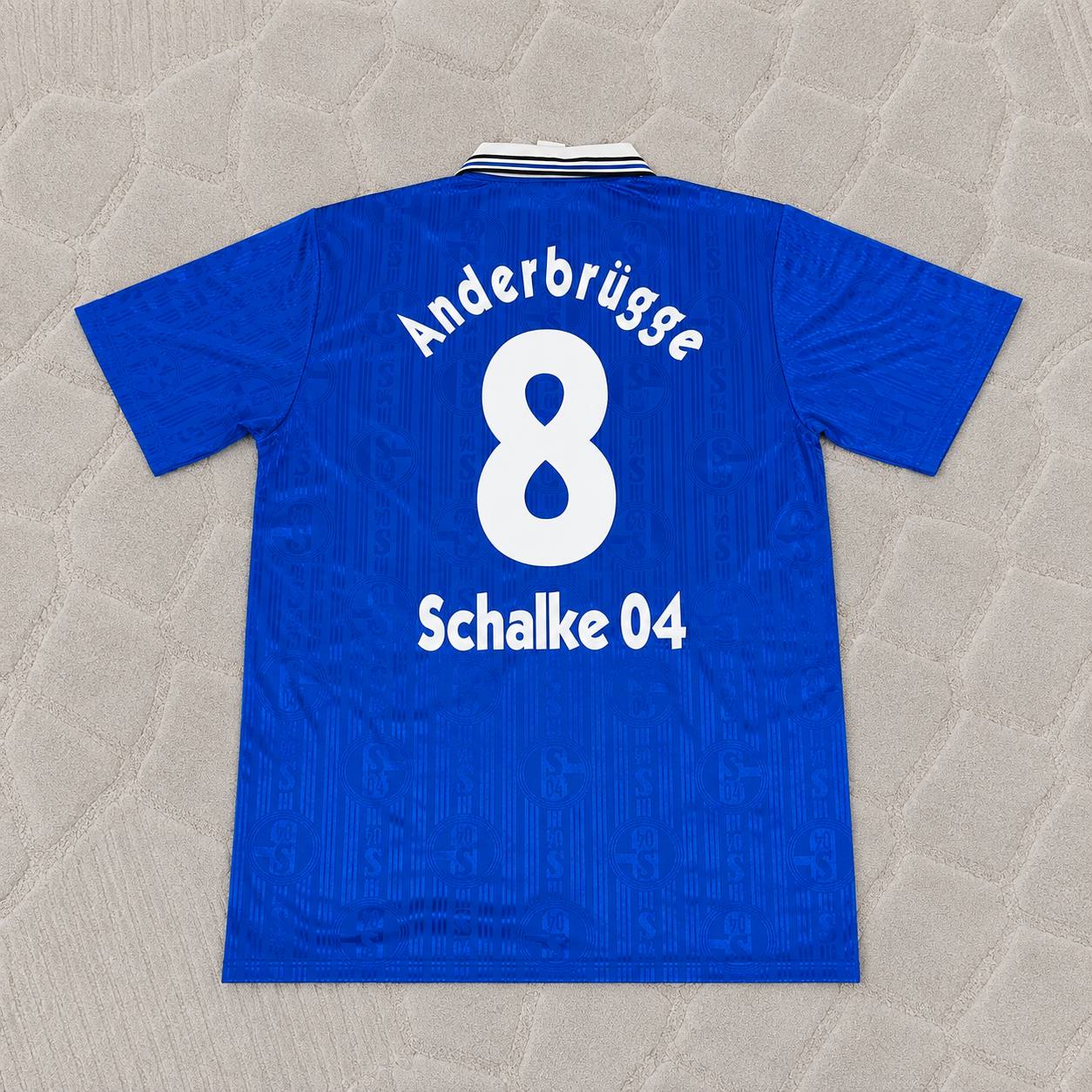 Ingo Anderbrügge Schalke 04 1996-1997 Heim Retro Fußballtrikot