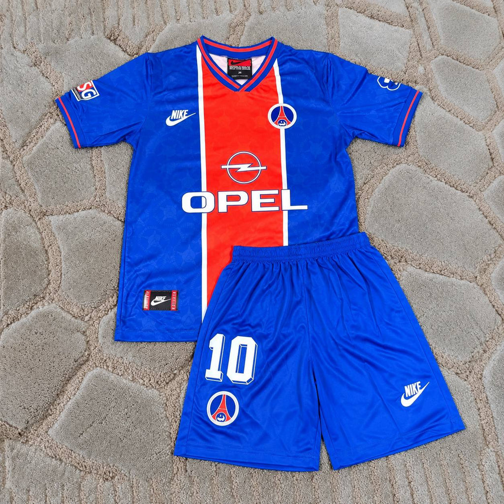 Ronaldinho Gaucho PSG Home Kids Retro Jersey Soccer Shirt Trikot Maillot