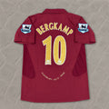 Dennis Bergkamp Arsenal 2006 Highbury Burguny Premier League Patch Retro Football Jersey