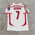 Filippo Inzaghi Milan 2007 Final White Retro Football Jersey Soccer Shirt Trikot Maillot
