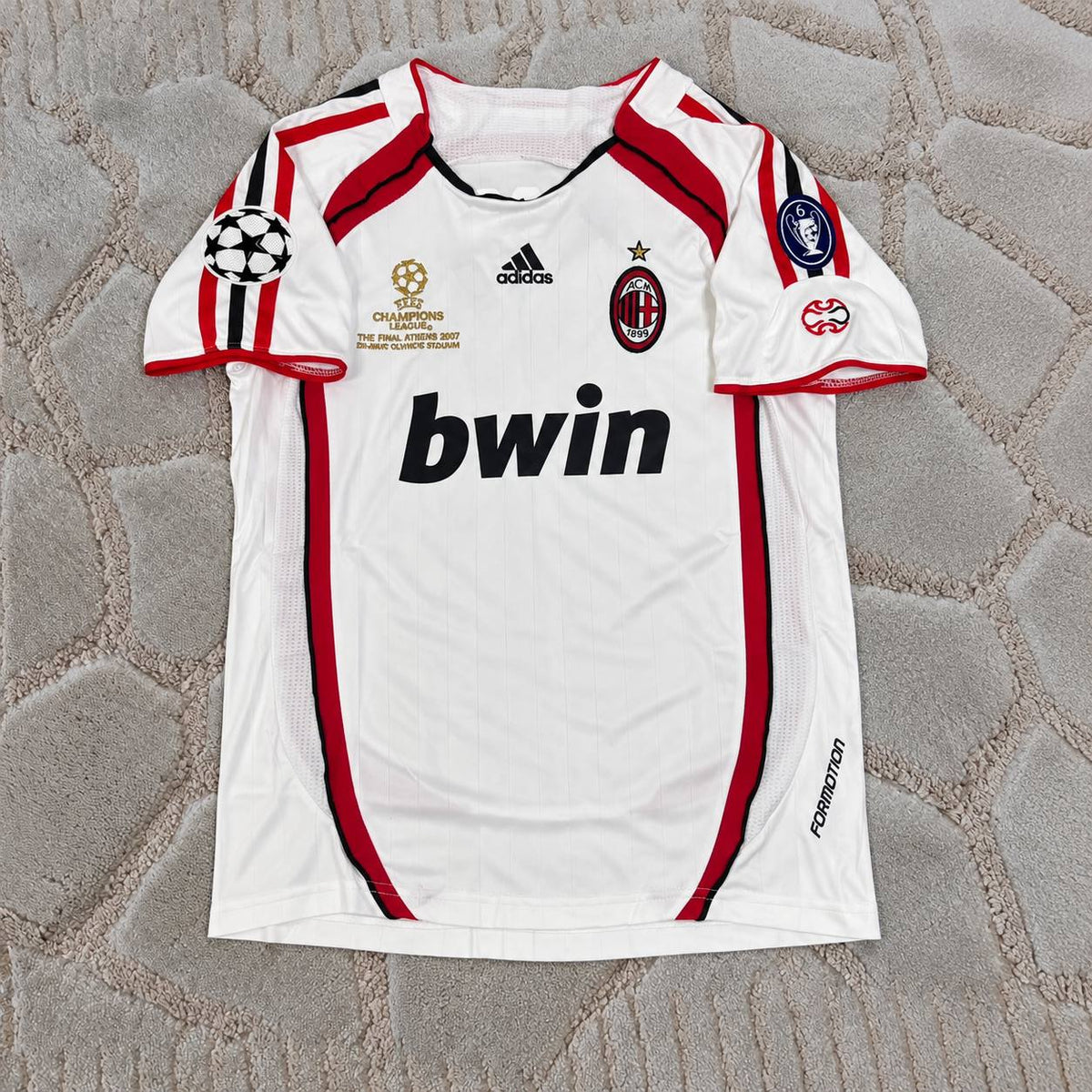 Filippo Inzaghi Milan 2007 Final White Retro Football Jersey Soccer Shirt Trikot Maillot