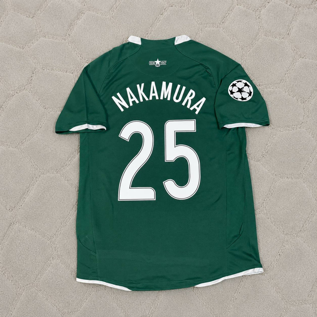 Shunsuke Nakamura #25 Celtic 2007 2008 Home Retro Jersey