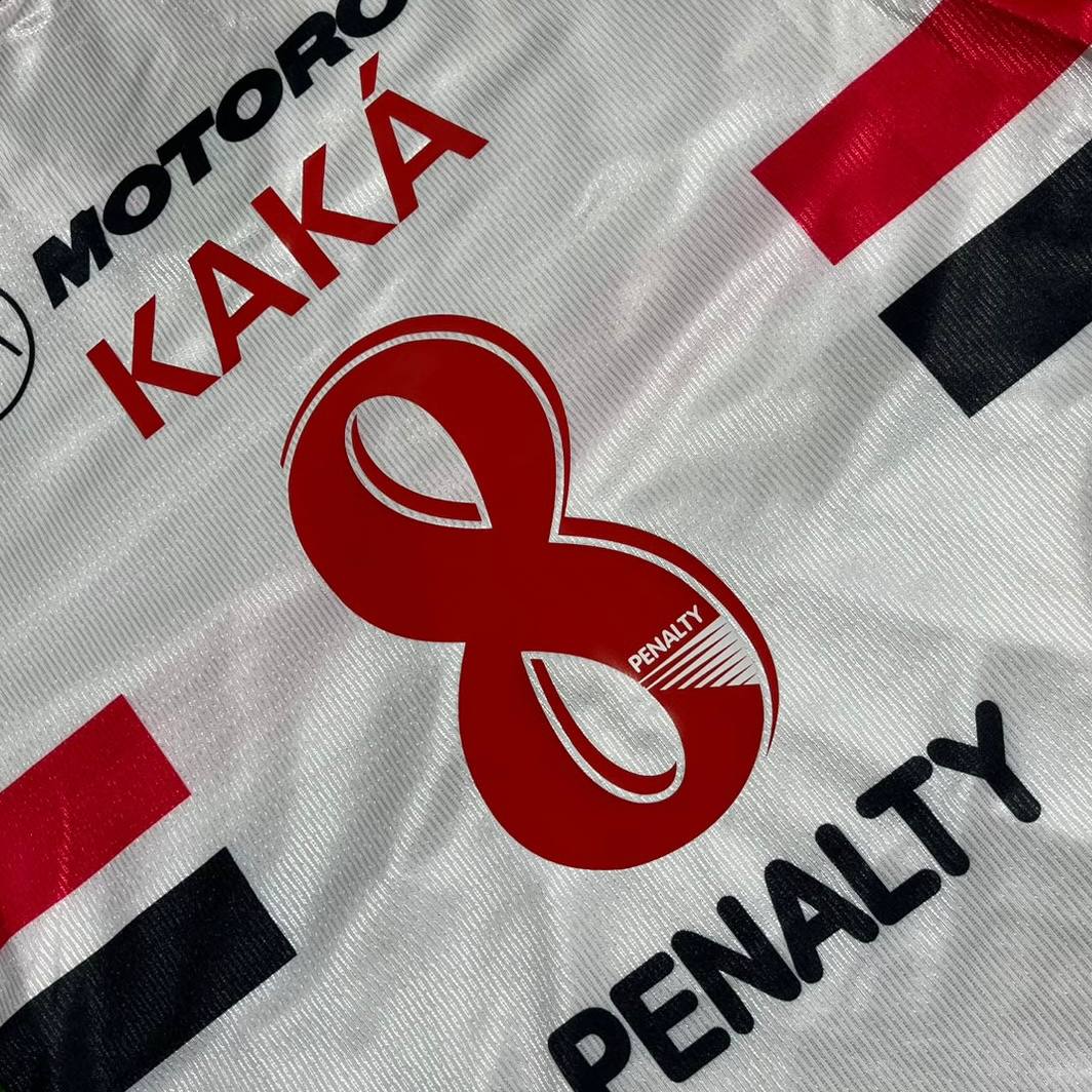 Kaka Leite Sao Paulo Fc 1999-2000 Season White Retro Football Jersey Soccer Trikot Maillot