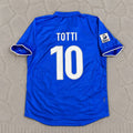 Francesco Totti Italy Home Blue Retro Football Jersey