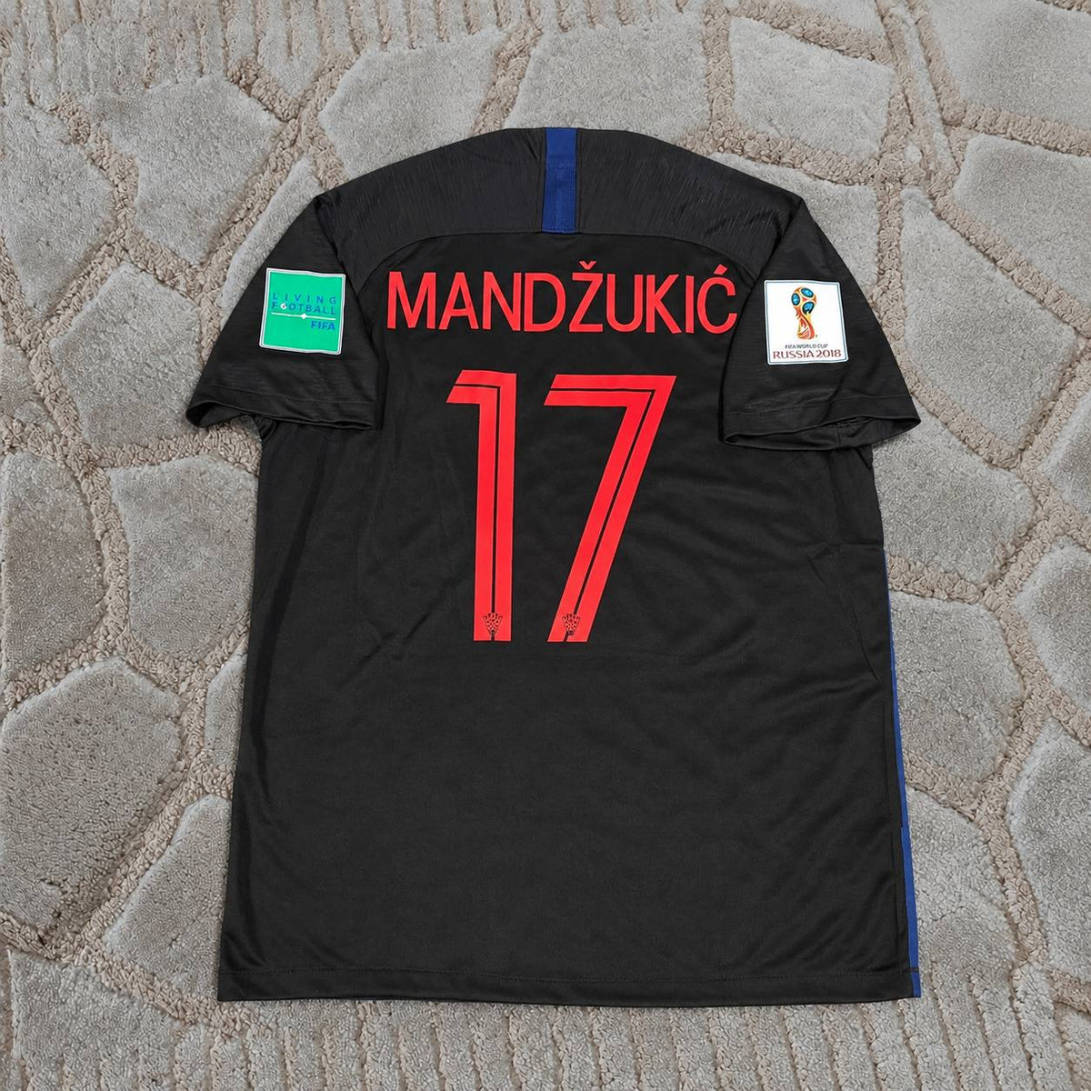 Mario Mandzukic Croatia World Cup 2018 Final Football Jersey Soccer Trikot Maillot