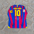 Ronaldinho Gaucho Barcelona 2006 Final Special Retro Long Sleeve Football Jersey Soccer Trikot Maillot Magliaa