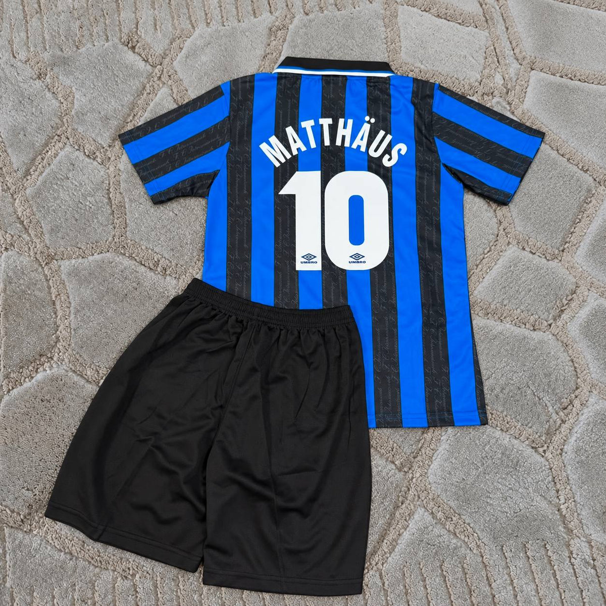 Lothar Matthaus Inter Home Kids Retro Football Jersey Trikot Maillot