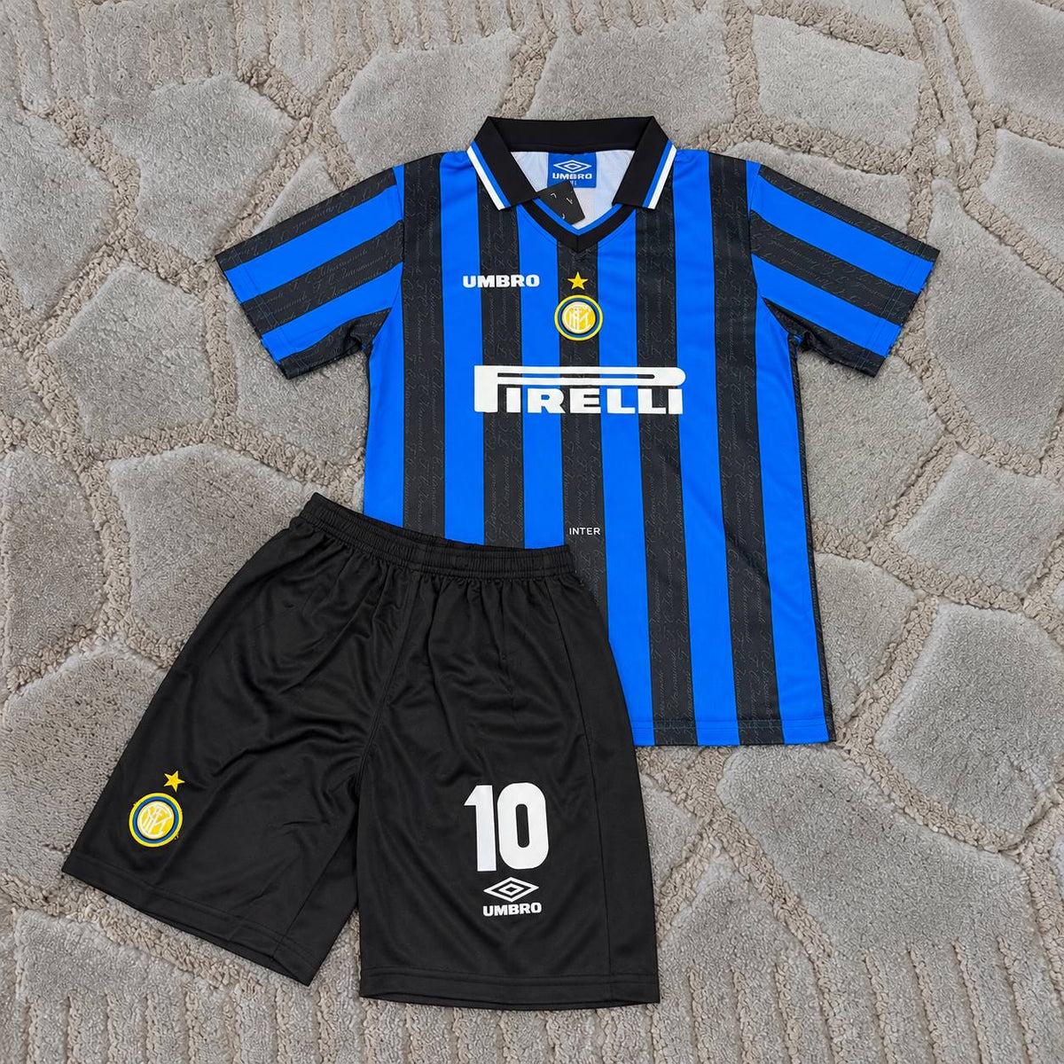 Lothar Matthaus Inter Home Kids Retro Football Jersey Trikot Maillot