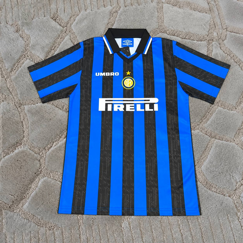 Lothar Matthaus Inter Home Retro Football Jersey Trikot Maillot