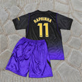 Raphinha #11 Barcelona 2027 Away Kids Football Jersey Soccer Trikot Maillot Magliaa