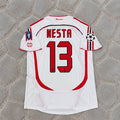 Alessandro Nesta Milan 2007 Champions League Final Retro Soccer Football Jersey Trikot