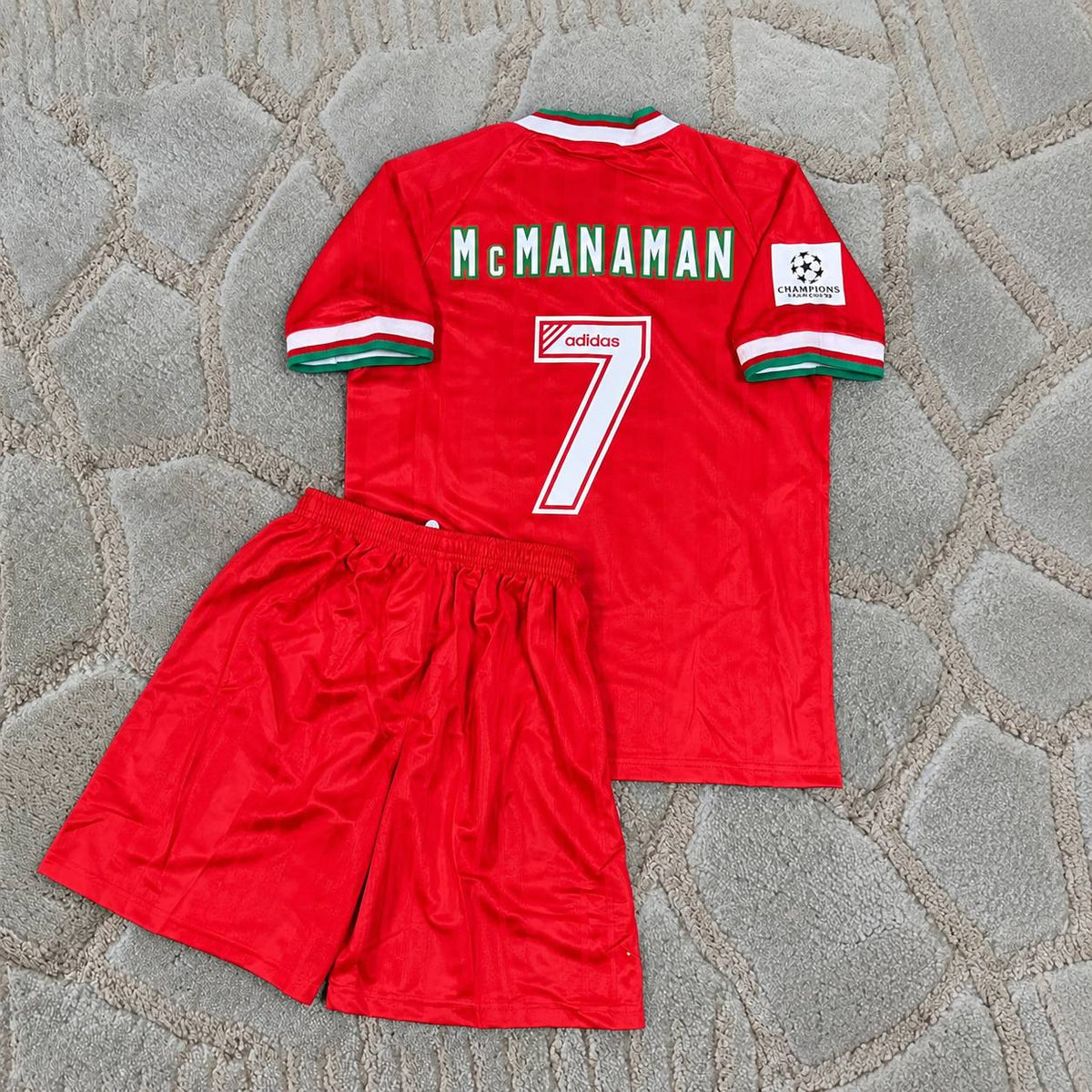 Steve McManaman Liverpool Home Red Kids Retro Football Jersey Trikot Maillot