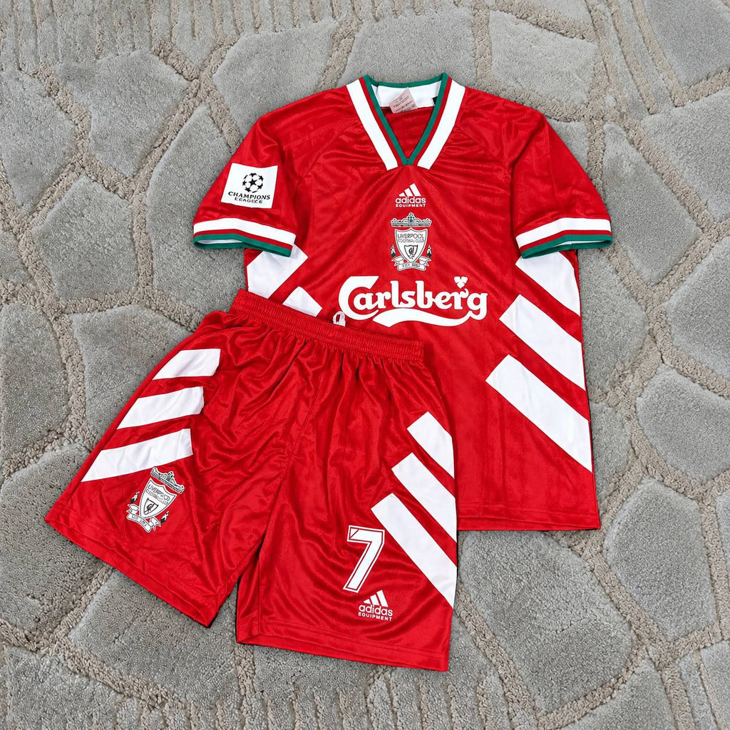 Steve McManaman Liverpool Home Red Kids Retro Football Jersey Trikot Maillot