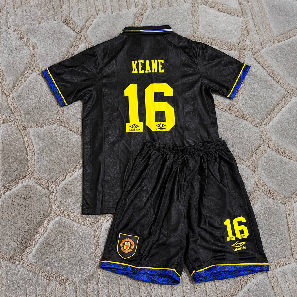 Roy Keane Manchester United 1992 1993 Kids Retro Football Jersey Trikot Maillot