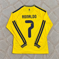 Cristiano Ronaldo Al Nassr 2027 Home Yellow Long Sleeve Football Jersey Soccer Trikot Maillot Magliaa