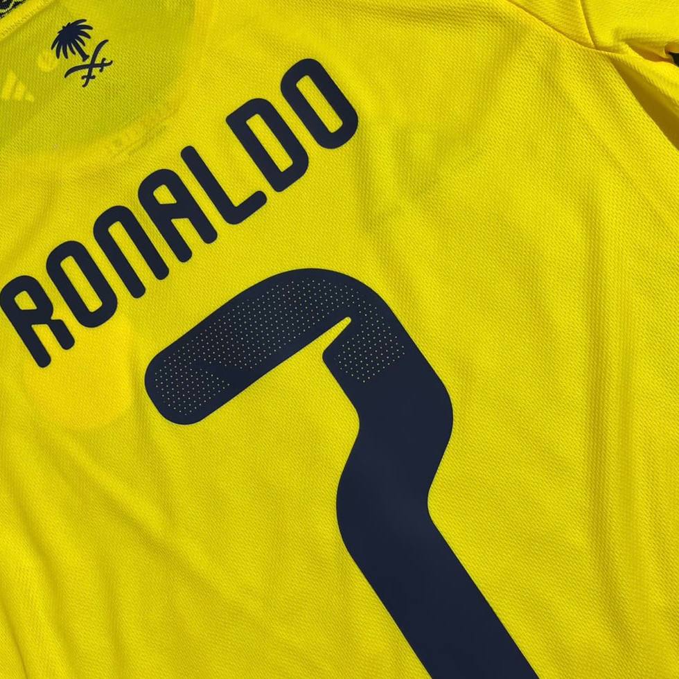 Cristiano Ronaldo Al Nassr 2027 Home Yellow Long Sleeve Football Jersey Soccer Trikot Maillot Magliaa