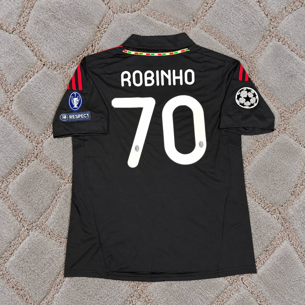 Robinho 70 - Milan 2011/12 Retro Football Jersey Soccer Trikot Maillot